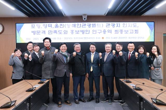 경북도의회, 경북 동해안 관광발전 개선방안 연구회. 경북도의회 제공.