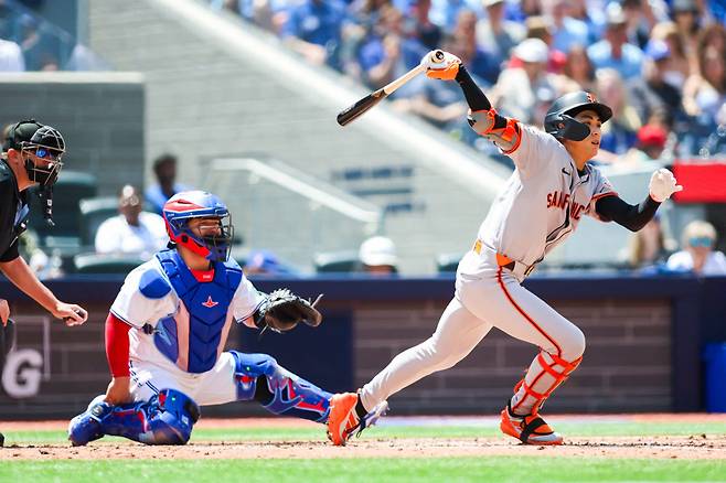 이정후가 이틀 연속 리드오프로 출전해 5타수 1안타를 기록했다. AFP연합뉴스