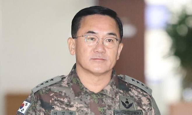 여인형 방첩사령관이 지난해 12월7일 오전 서울 여의도 국회에서 열린 정보위원회 전체회의에 출석하고 있다. 연합뉴스