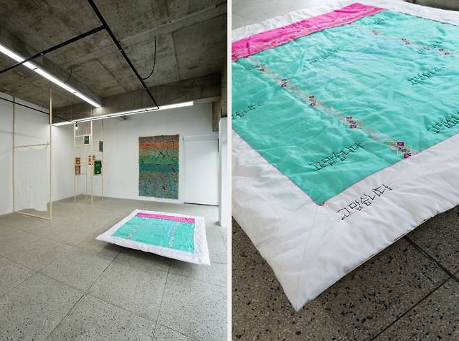 정민제 개인전 <대구.경북 여성주의 작가연구2-정민제>(2025.06.11. – 06.29.), 미술중심공간 보물섬 전시 전경 / 제공. 정민제