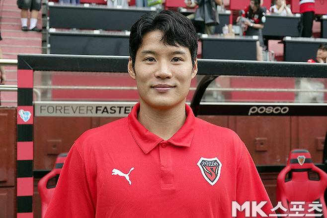 포항 스틸러스 박승욱. 박승욱은 중앙 수비수, 풀백, 수비형 미드필더 등 수비 모든 포지션을 소화할 수 있는 재능이다. 사진=이근승 기자