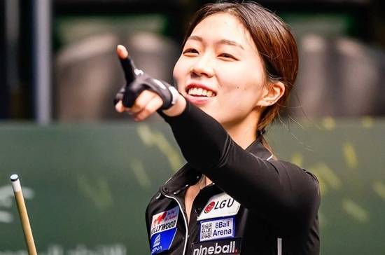 ‘월드클래스’ 서서아가 사우디아라비아 제다에서 열린 ‘세계9볼선수권’에서 개최국 지 파울에 9:3으로 승리, 패자조 2라운드에 진출했다. 서서아는 인도네시아10볼오픈 우승 이후 곧바로 사우디아라비아로 건너가 대회에 출전 중이다. (사진=matchroom pool)