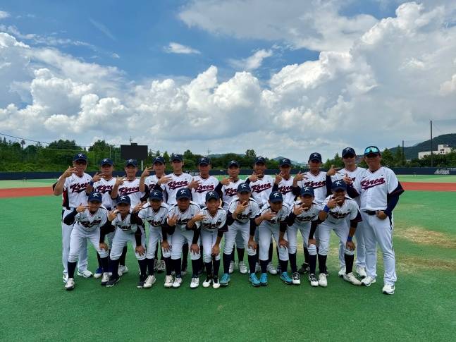 12세 이하 한국 야구 국가대표 선수단. /사진=대한야구소프트볼협회 제공