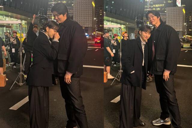 윤균상의 옷 안으로 류혜영이 얼굴을 파묻었다. / 류혜영 소셜미디어