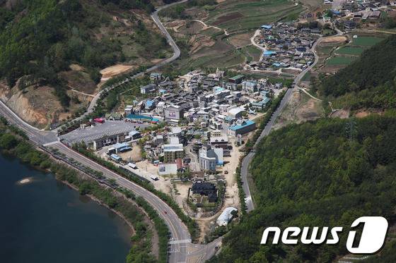 합천 영상테마파크 항공 전경(합천군 제공) ⓒ News1 이철우 기자