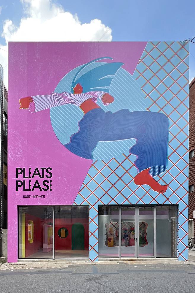 플리츠플리즈 이세이미야케 ‘브랜드 뉴 데이’ 팝업 스토어 전경. 삼성물산 제공