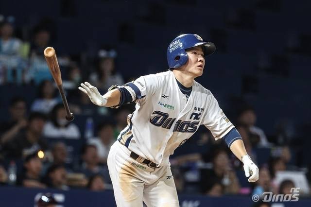 최근 화끈한 장타력을 선보이는 박민우. 사진=NC 제공