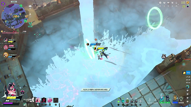 ▲ 1일차 교전은 자동 부활이 있기에 한 명만 살아남으면 문제 없다