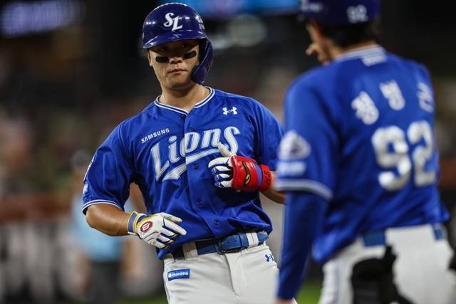 29일 대전 한화전에서 맹활약 한 박승규. 사진=삼성 제공