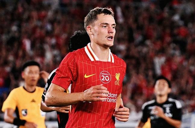 리버풀 이적 후 첫 골을 넣은 비르츠. /사진=리버풀 공식 SNS