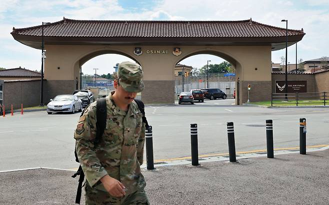 30일 오후 경기 평택시 오산미군기지. /박성원 기자