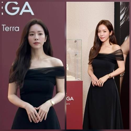 배우 한지민이 고혹적인 오메가 행사장 룩으로 레전드 컷을 남겼다. 사진=SNS