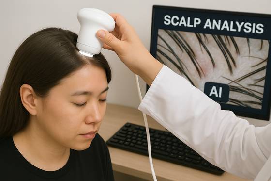 AI 두피 진단 스캐너. chatGPT