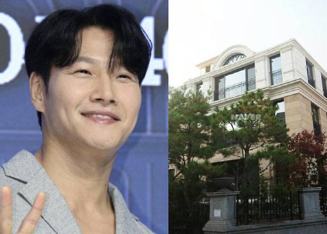 가수 김종국과 그가 매입한 논현 아벨리움 2차. (사진=뉴스1, 네이버 부동산)