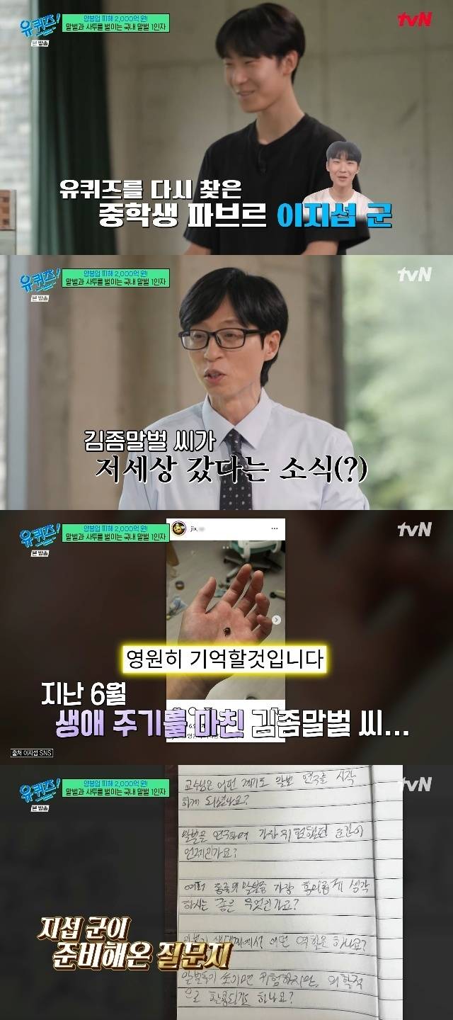 tvN ‘유 퀴즈 온 더 블럭’ 캡처