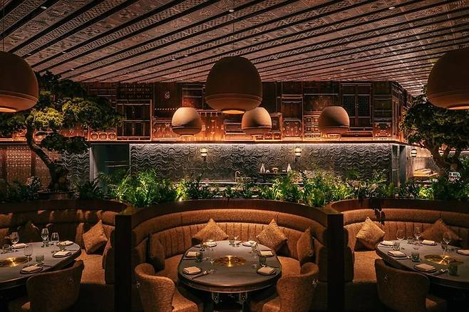 두바이 팜주메이라에 위치한 하누 레스토랑 / 사진=HANU