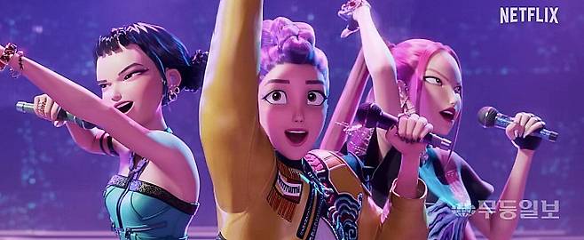 영화 '케이팝 데몬 헌터스' 스틸컷. 넷플릭스 코리아 유튜브 갈무리