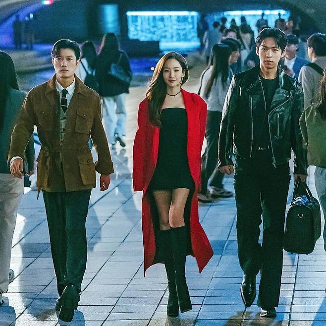 ‘컨피던스맨 KR’ 촬영 장면. 박민영 SNS 캡처