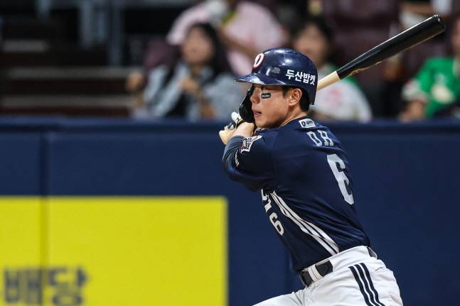 두산 오명진. /사진=두산 베어스 제공