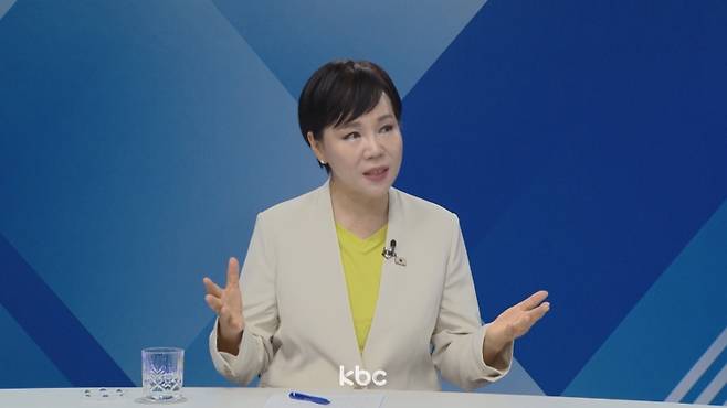 ▲ 12일 KBC '여의도초대석'에 출연한 전현희 더불어민주당 최고위원