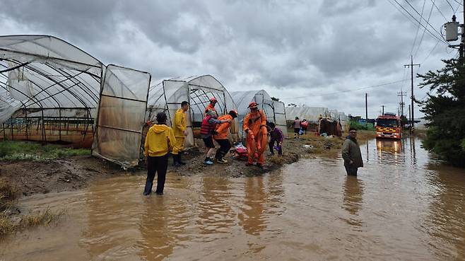 고양 비닐하우스 침수