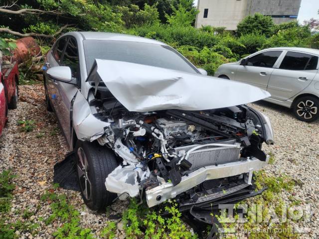 ▲비서실장이 운전한 관용차량.ⓒ독자