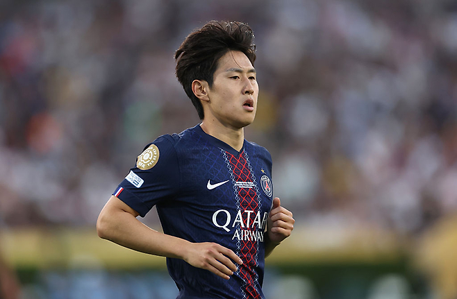 FIFA 클럽월드컵에 교체 멤버로 활약한 PSG 이강인. 게티이미지코리아