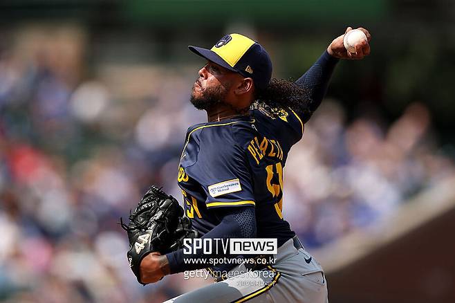 ▲ 밀워키 브루어스 선발투수 프레디 페랄타.