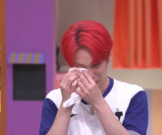 키가 녹화 중 갑자기 눈물을 보였다. / 유튜브 '놀라운 토요일'