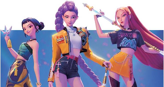 넷플릭스 애니메이션 ‘케이팝 데몬 헌터스’. /넷플릭스