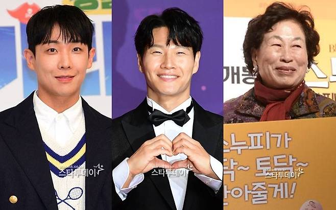 이준, 김종국, 전원주. 사진| 스타투데이 DB