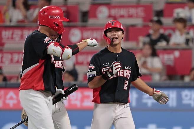 ▲ KIA는 9회초 2득점을 따내면서 마지막 자존심을 지켰다. ⓒKIA 타이거즈
