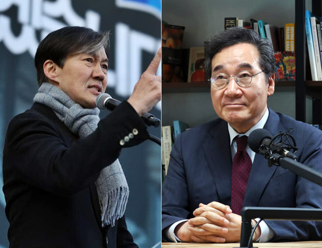 왼쪽부터 조국혁신당 대표·현역 의원 시절의 조국 전 법무부 장관, 새미래민주당 상임고문인 이낙연 전 국무총리. 두 인물은 더불어민주당이 창출했던 문재인 정권 시절 고위공직자를 지냈으며, 각각의 노선 차이로 현재 민주당을 떠나 혁신당과 새민주 창당주역이 돼 있다.<조국 전 국회의원 페이스북 사진·새미래민주당 홈페이지 사진 갈무리>