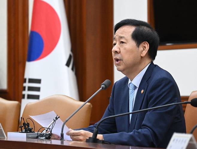 구윤철 경제부총리 겸 기획재정부 장관이 9월 2일 서울 종로구 정부서울청사에서 열린 대외경제장관회의를 주재, 모두발언을 하고 있다. 기획재정부 제공