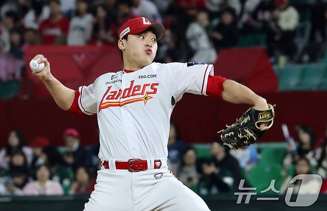 SSG 랜더스 마무리 투수 조병현. 2025.4.17/뉴스1 ⓒ News1 박세연 기자