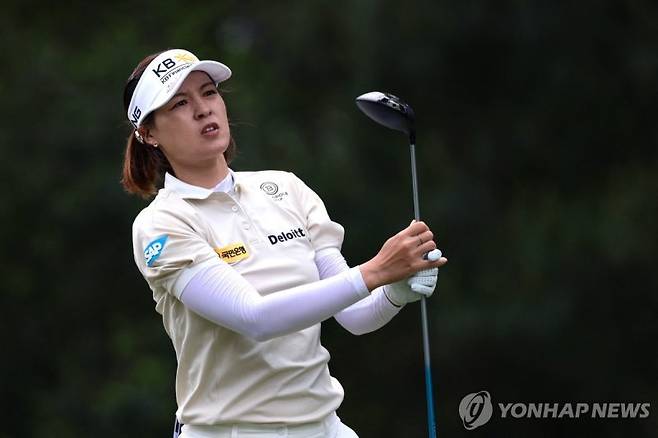 2년만에 KLPGA 무대에 복귀한 전인지. 연합뉴스