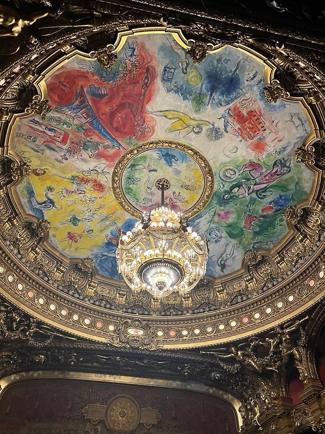 샤갈의 오페라 가르니에 천장화 / 사진. © 김선경