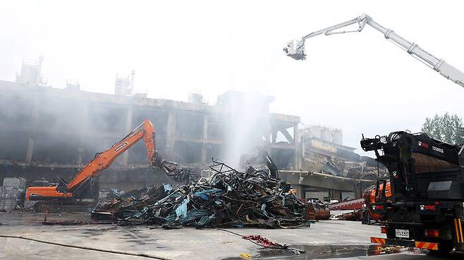 금호타이어 광주공장 화재 진화