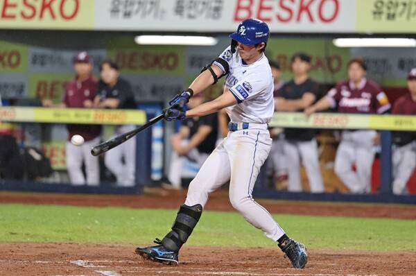 구자욱의 홈런 장면(사진=삼성)