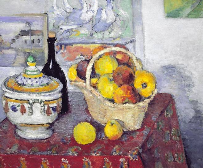 폴 세잔 Paul Cézanne, 수프 그릇이 있는 정물 Still Life with Soup Tureen, 1877년경, 캔버스에 유채, 65 x 81.5 cm, Musée d'Orsay, Paris, Bequest of Auguste Pellerin, 1929, inv. RF 2818, GNC Media 제공