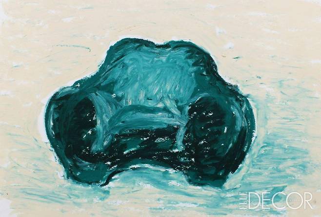 〈아상블라주 8〉의 일부인 ‘구미 암체어(Gummy Armchair)’ 드로잉.