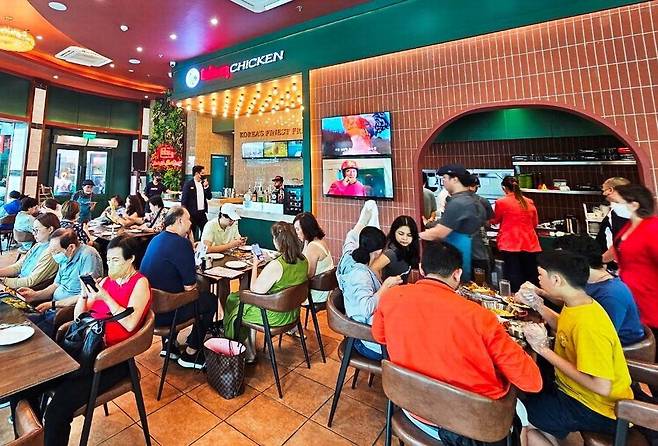 마닐라의 BBQ 로빈슨스 매그놀리아점.