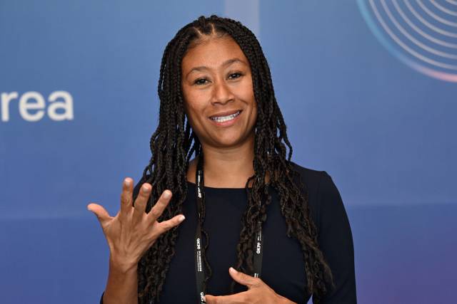 퍼트리샤 리 미국 네바다주 대법관이 5일 서울 중구 더플라자호텔에서 진행된 서울경제신문과의 인터뷰에서 모국 방문 소감을 밝히고 있다. 조태형 기자