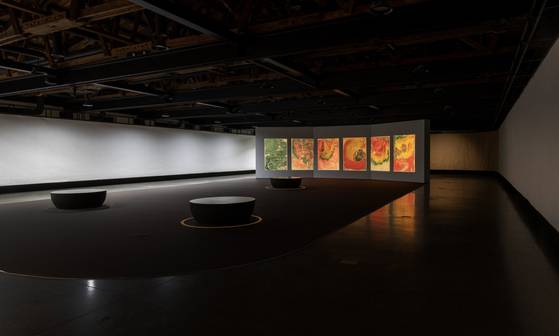 청주공예비엔날레에서 전시된 조계종 종정 성파 스님의 작품. 사진 청주시