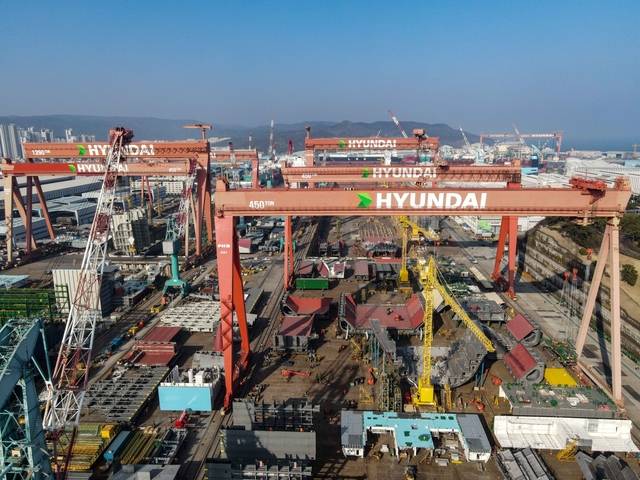 HD현대중공업 야드 전경. HD현대중공업 제공