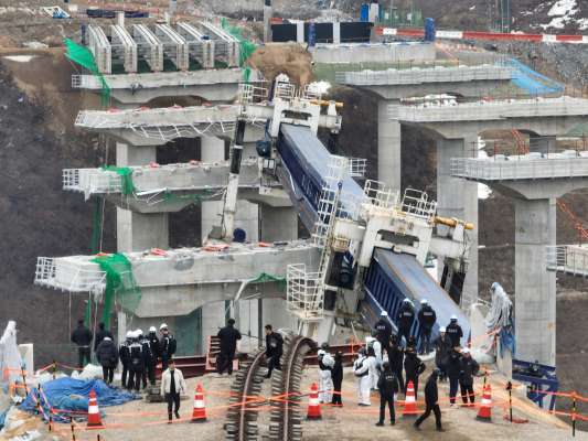 서울세종고속도로 건설현장 교량 구조물 붕괴