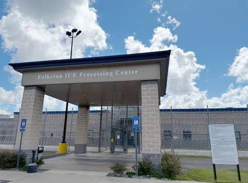 미국 조지아주 포크스턴에 있는 이민세관단속국(ICE) 구금 시설. /연합뉴스