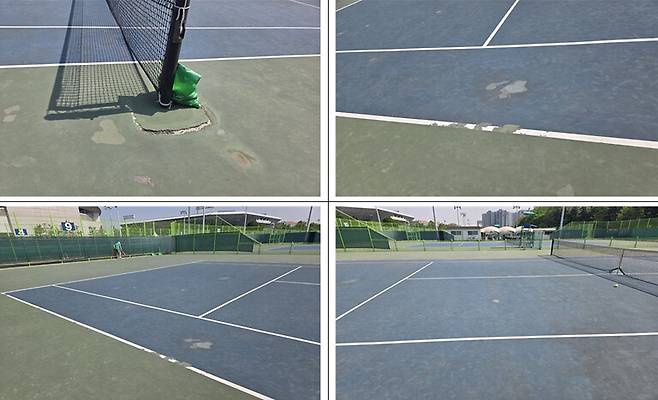 올림픽공원 테니스 코트 상황. JSM 제공