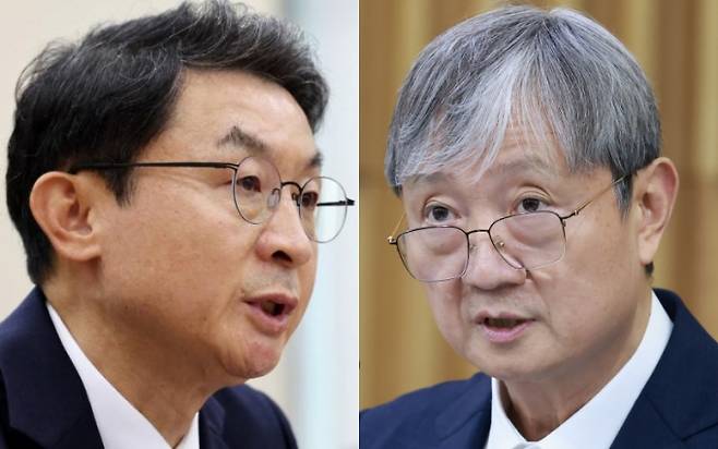 정부가 금융위원회를 금융감독위원회로 개편하는 정부 조직개편 방안을 확정했다. 사진은 (왼쪽부터) 이억원 금융위원장 후보자, 이찬진 금융감독원장/사진=뉴스1