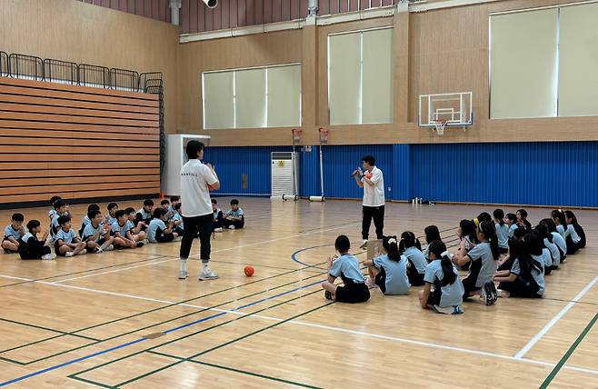 2024년 찾아가는 핸볼 수업(서울특별시) 모습. /사진=대한핸드볼협회 제공
